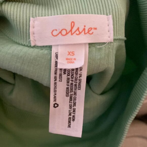 Colsie Sage Ribbed High-Waist Shorts - Picture 3 of 3